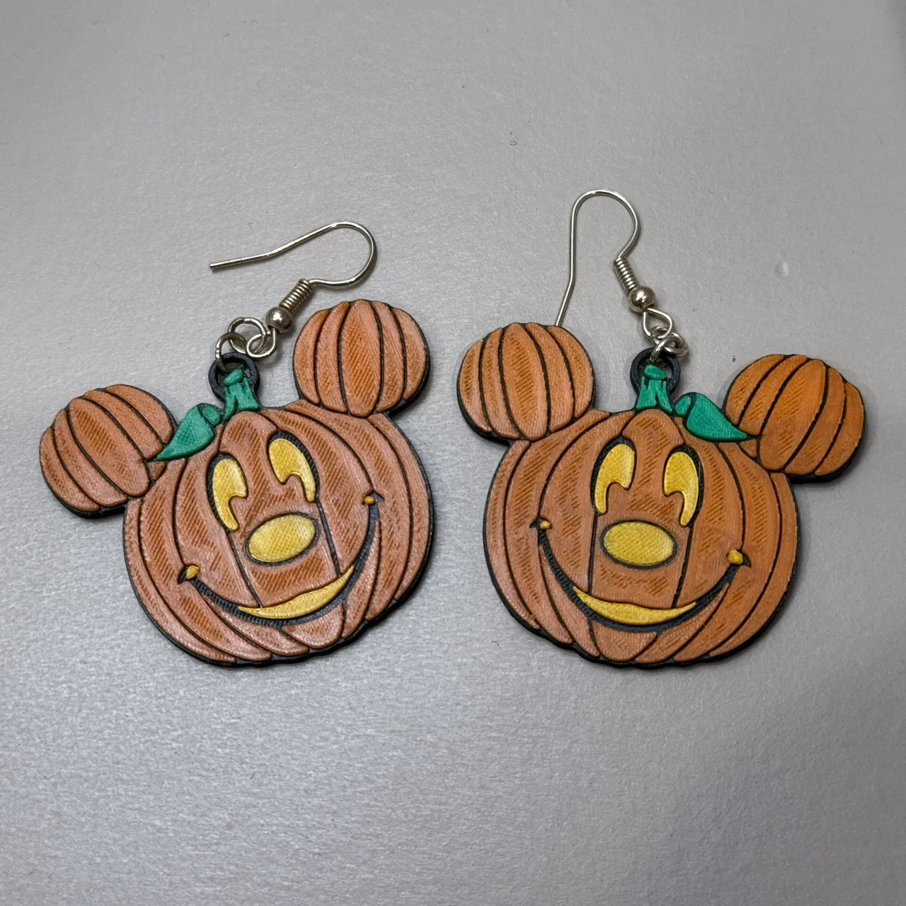 Mickey Pumpkin Earrings view 2
