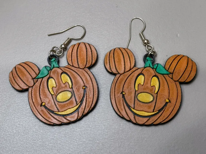 Mickey Pumpkin Earrings