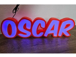Oscar LED Namenslampe