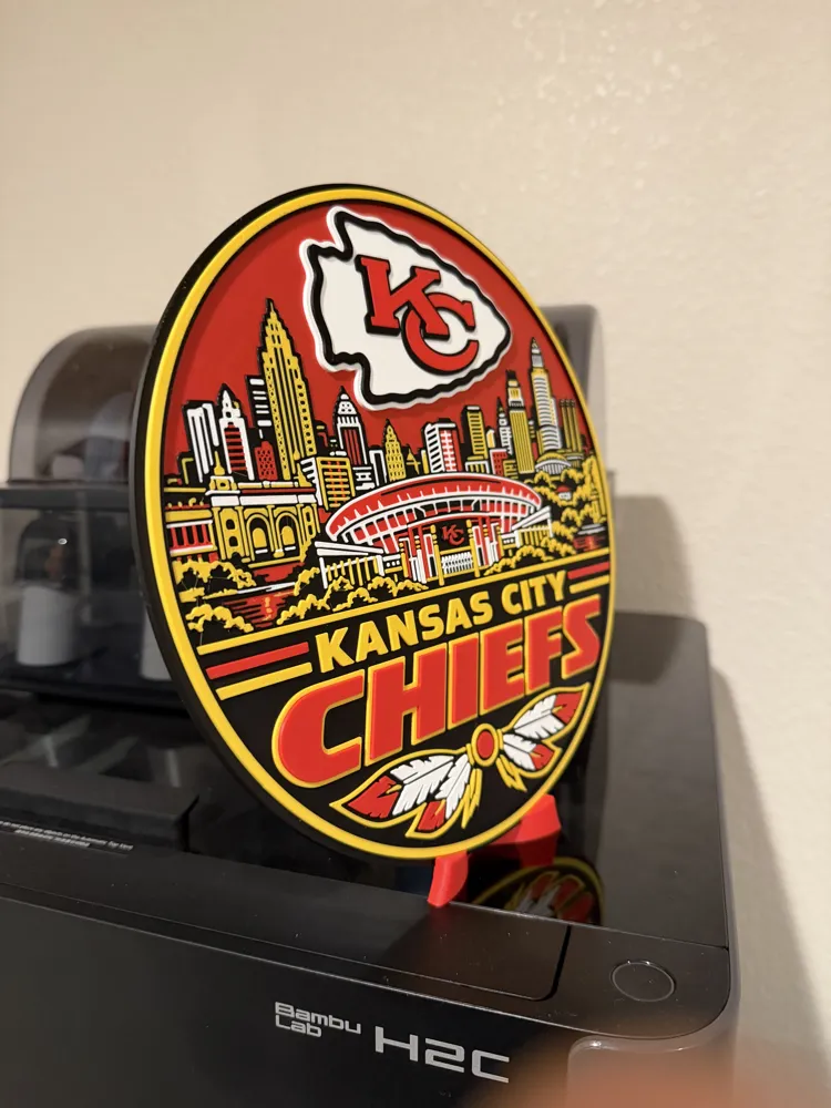 Kansas City Chiefs Sign - Free 3D Print Model - MakerWorld