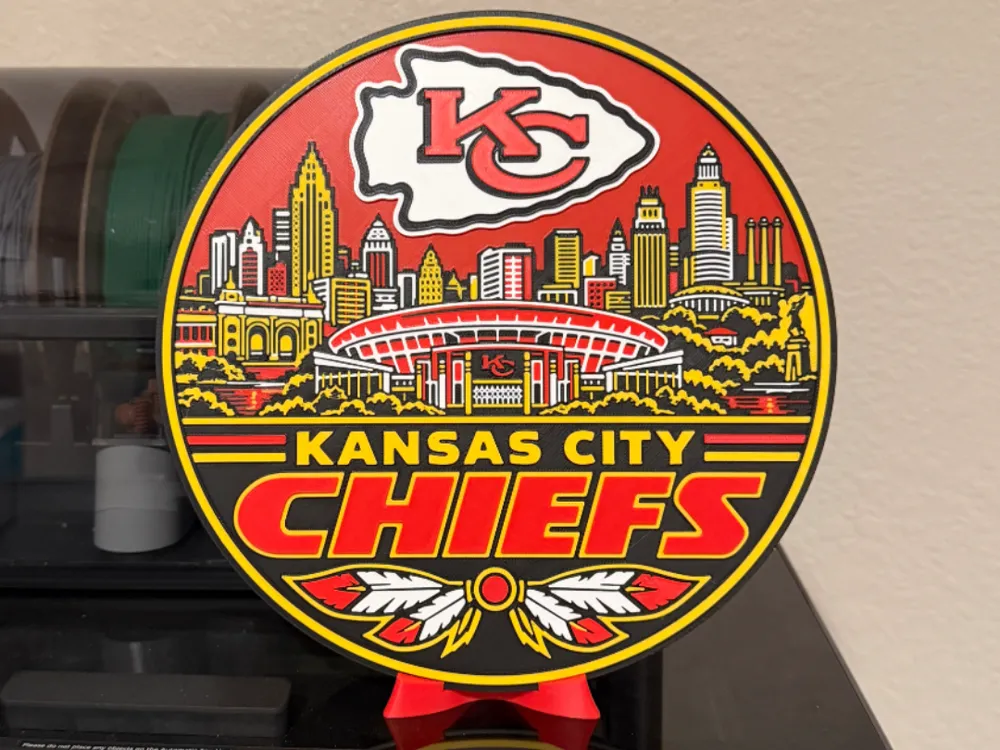 Kansas City Chiefs Sign - Free 3D Print Model - MakerWorld