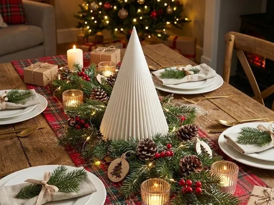 Minimalist Sliced Christmas Tree