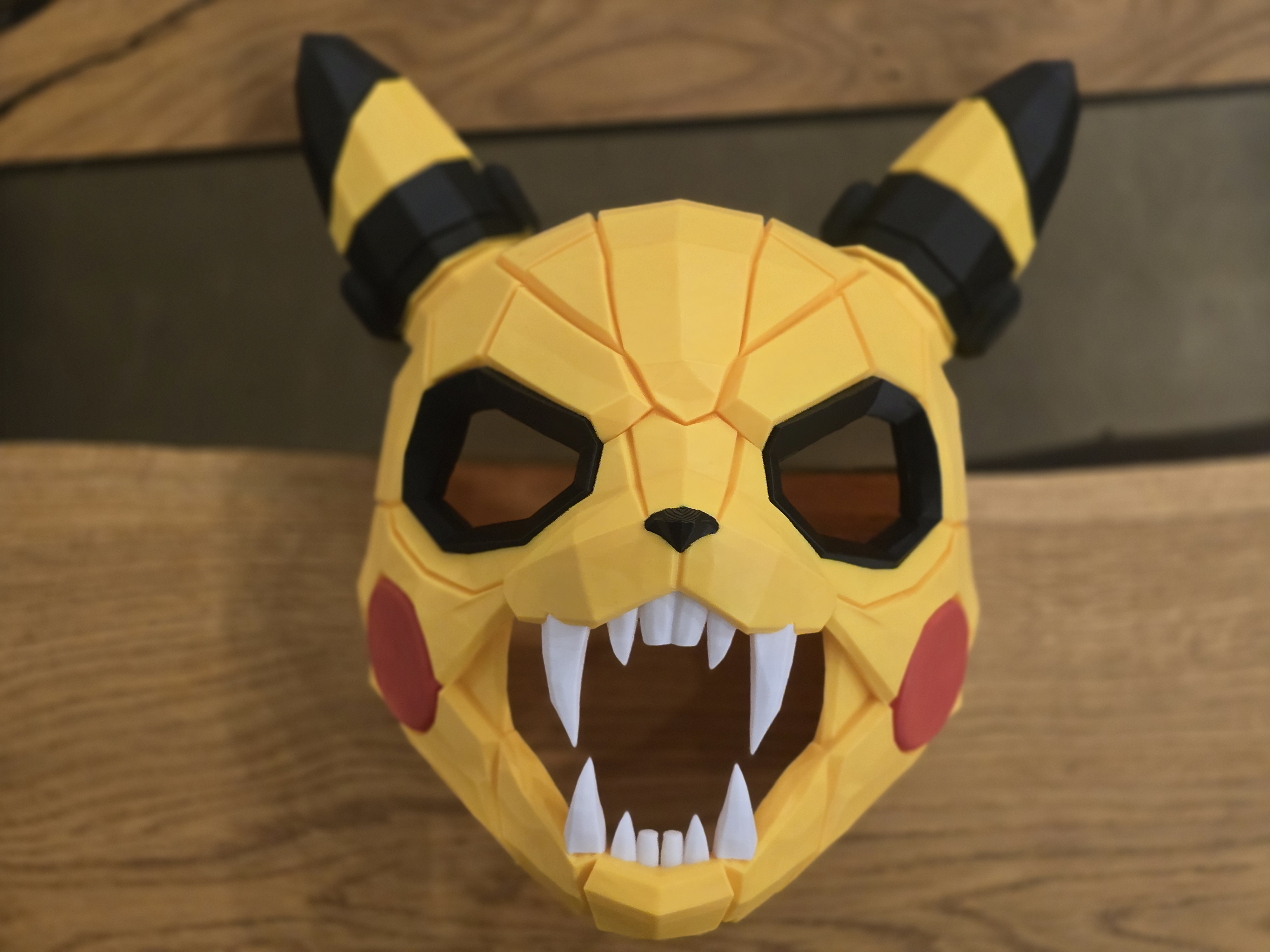 Halloween Cosplay Pikachu scary mask - 1
