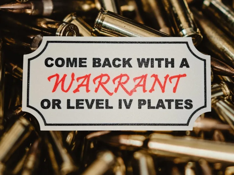 2A - 4A Warrant Sign