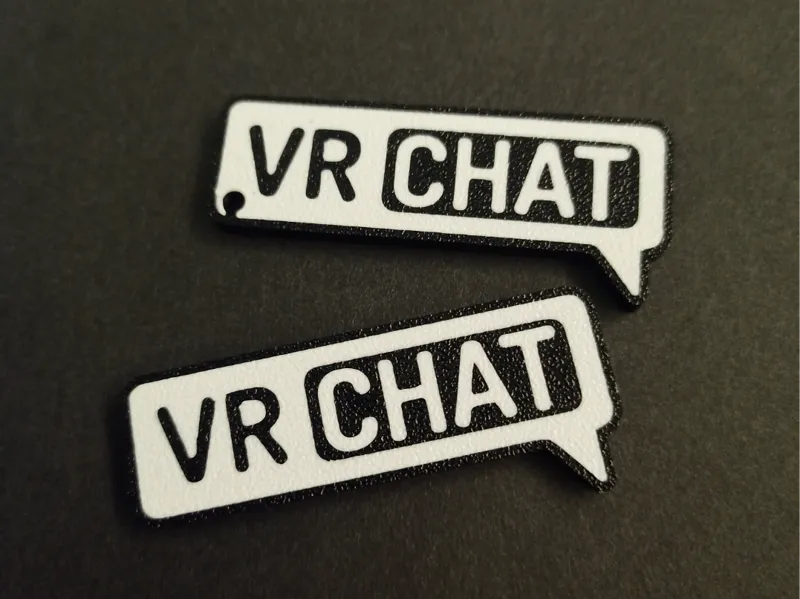VRchat small logo for keychain, magnet or sticker