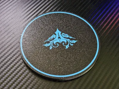 Blue Prince Mt. Holly Logo/Crest Coaster