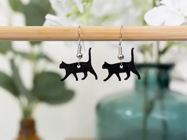 Cat Silhouette Earrings