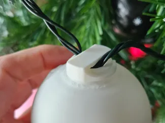 Tapa para bolas de navidad con litofania