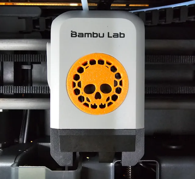 Skull fan cover for X1C - P1S - P1P