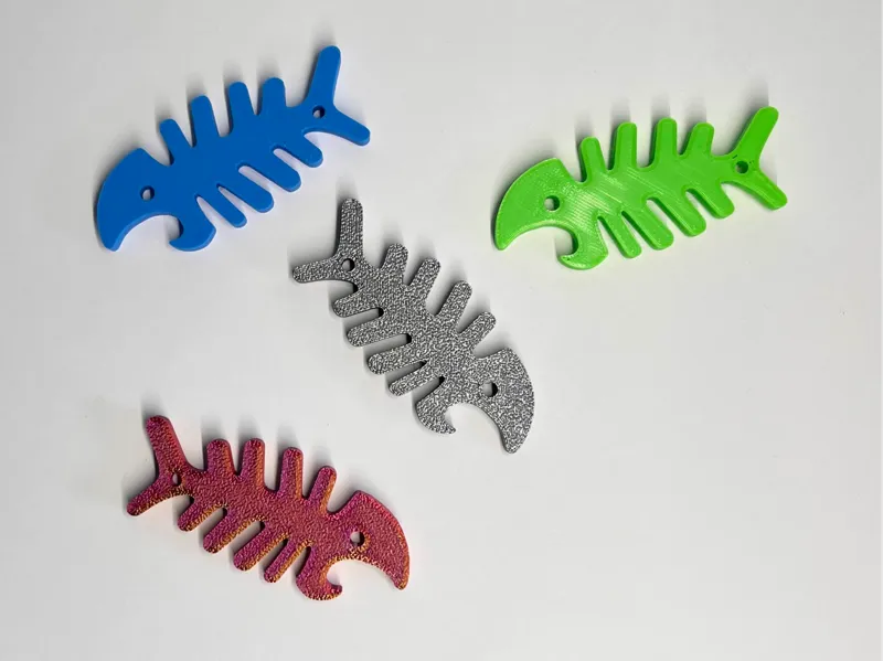 Bone Fish Keychain