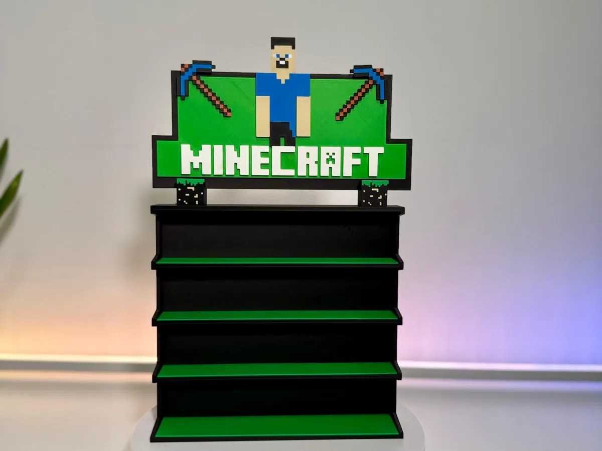 Minecraft Mini Stand Minecraft kinder display stand figurine - Free 3D Print Model - MakerWorld