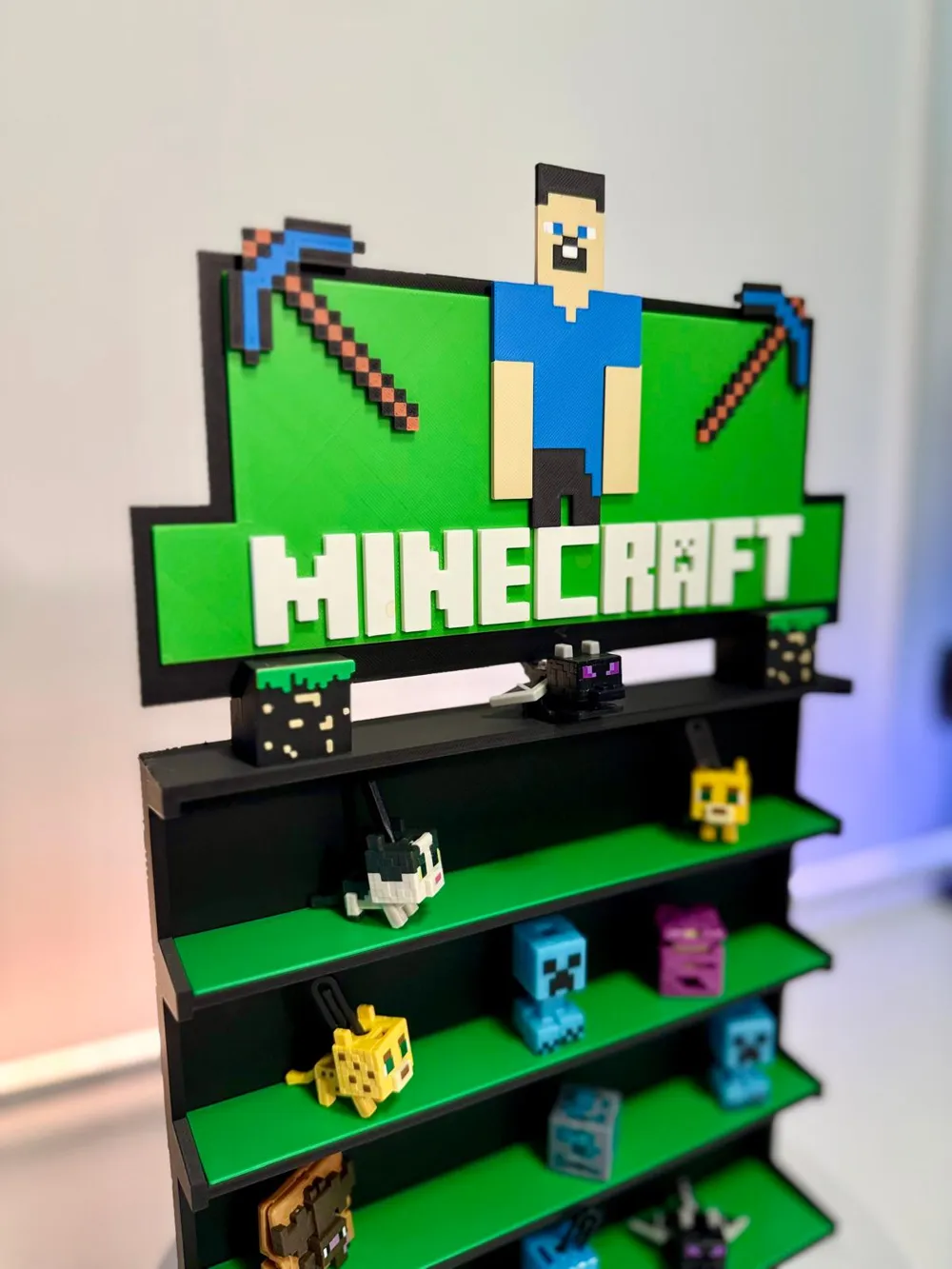Minecraft kinder display stand figurine - Free 3D Print Model - MakerWorld