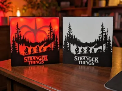 Stranger Things Light box with hidden Shadow