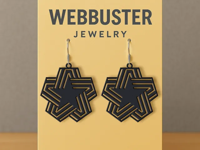 Adorned Star Earrings