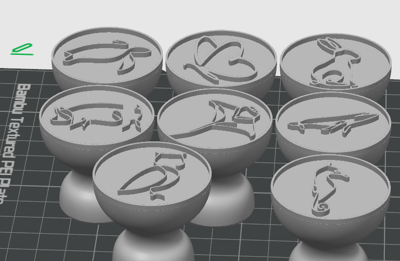 Miniatura 9 do modelo 3D 动物印章大全（制作了超过160种形态各异动物印章）