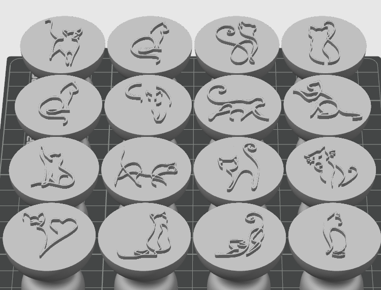 Miniatura 10 do modelo 3D 动物印章大全（制作了超过160种形态各异动物印章）