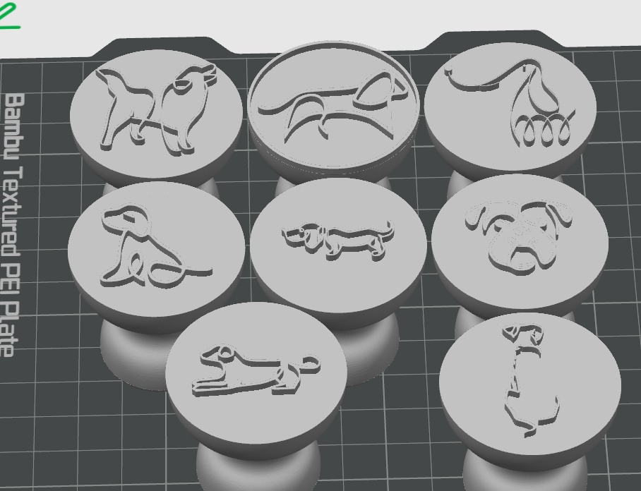 Miniatura 11 do modelo 3D 动物印章大全（制作了超过160种形态各异动物印章）