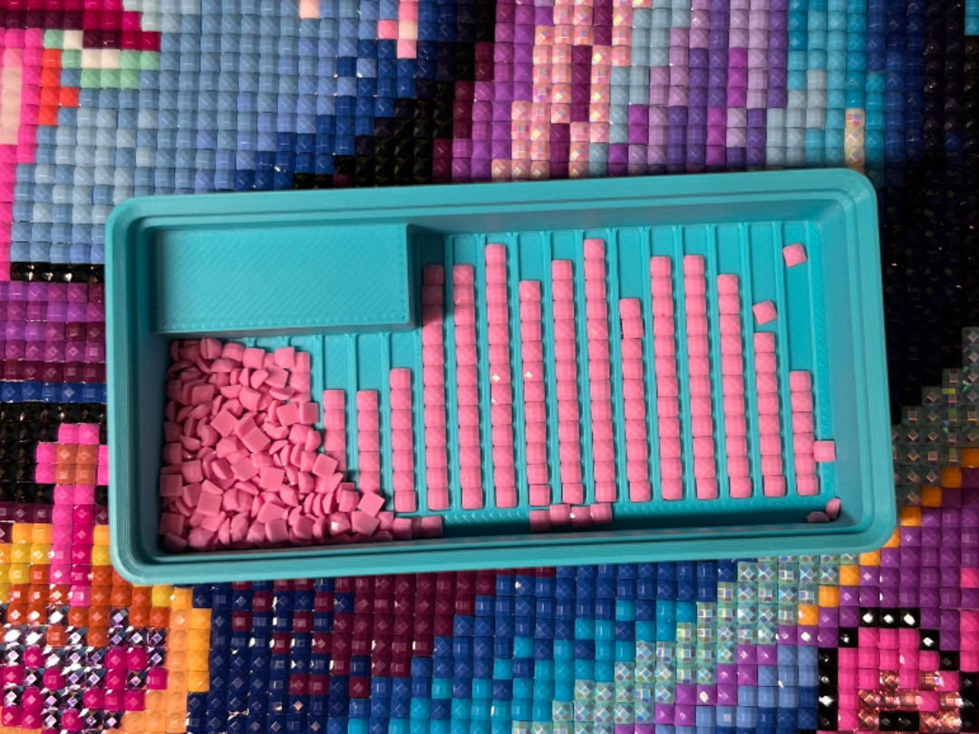 Gridfinity Diamond Painting 2x1 Schiffchen 