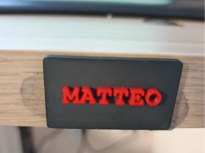 Matteo name tag 