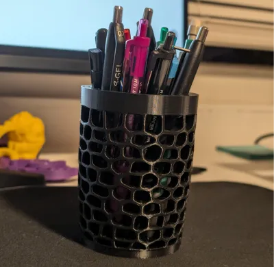 Simple Voronoi Pencil Holder Cup