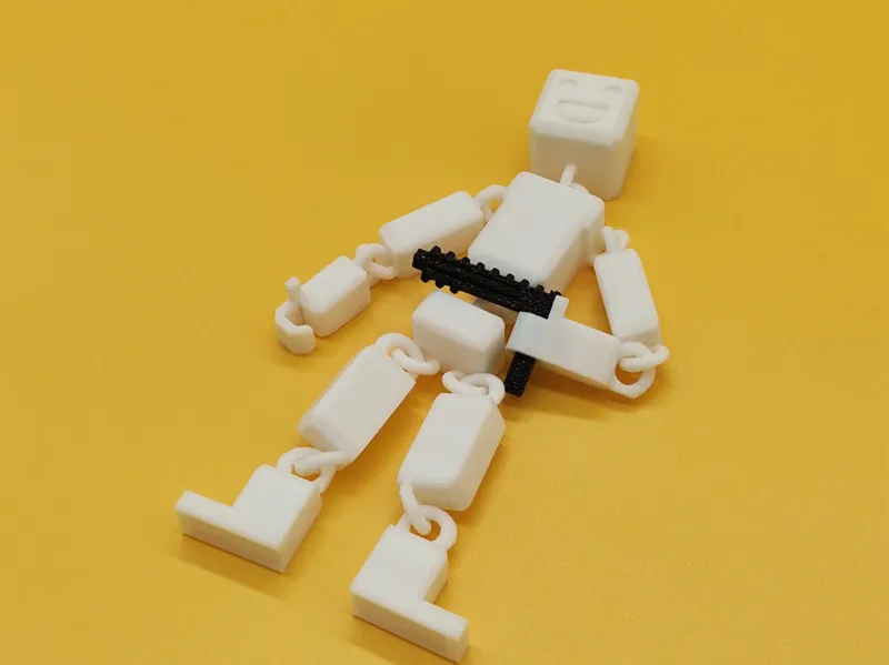 Print in Place | Ragdoll Figure with Gears