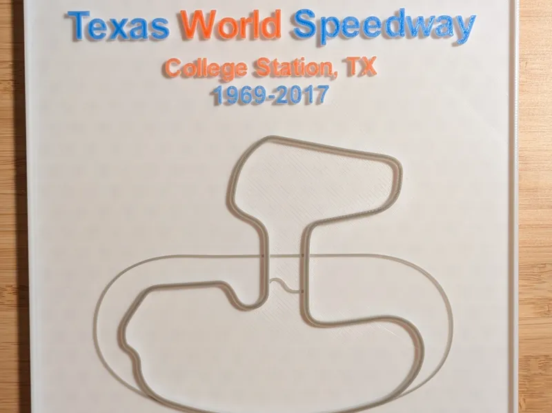 Texas World Speedway Wall Decoration