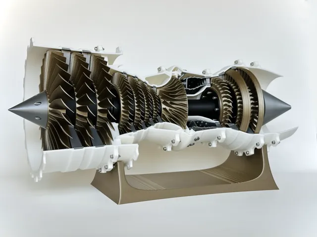 3D Printable Low Bypass Turbofan