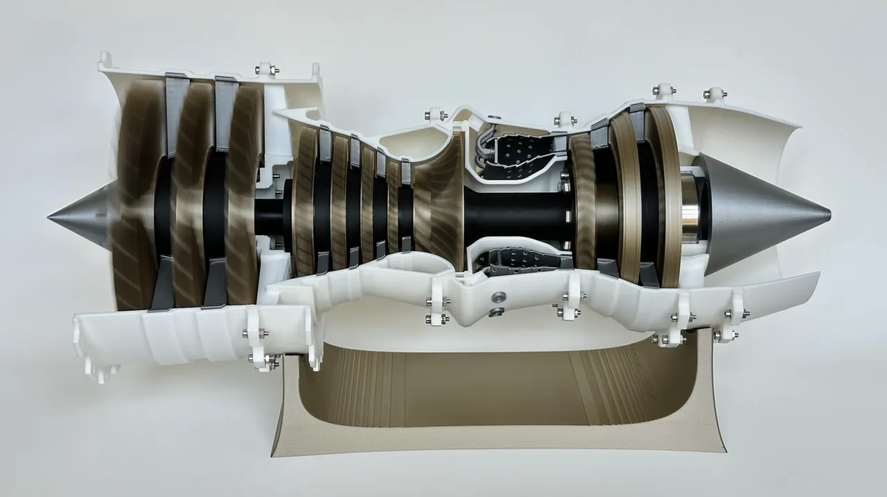 3D Printable Low Bypass Turbofan view 4