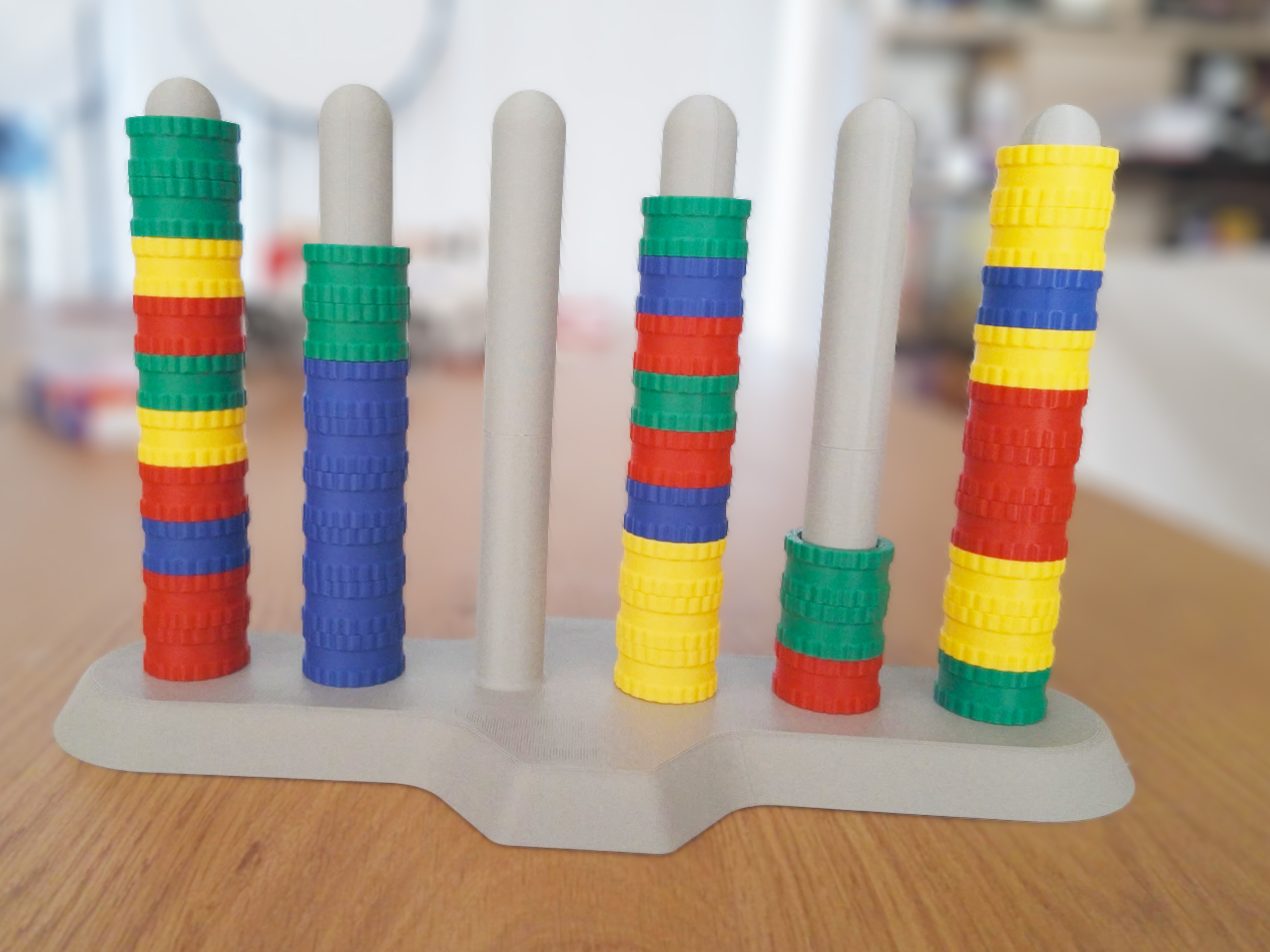 Miniatura 1 do modelo 3D Colour Stack Challenge Game