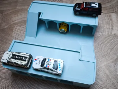 Parking garage for toy cars