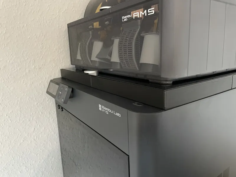 Bambulab P1S Glass Riser (no vent) - V2