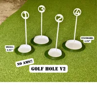 Golf Hole Raised Back with Pin