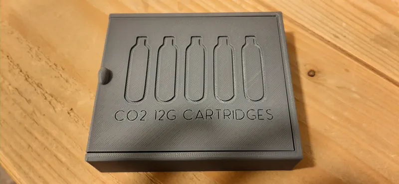 CO2 Cartridge Storage Box - 5x 12g CO2 Cartridges
