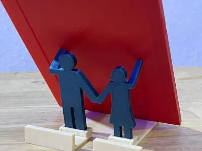 3D-Printed Couple Picture Holder