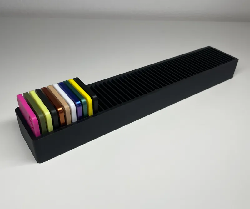 Bambu Lab Filament Swatches with Box