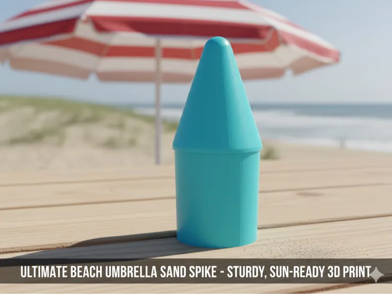 Heavy-Duty Beach Umbrella Spike, 23mm customizable