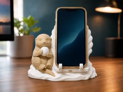 Sea Otter Phone Stand – Shell & Pearl