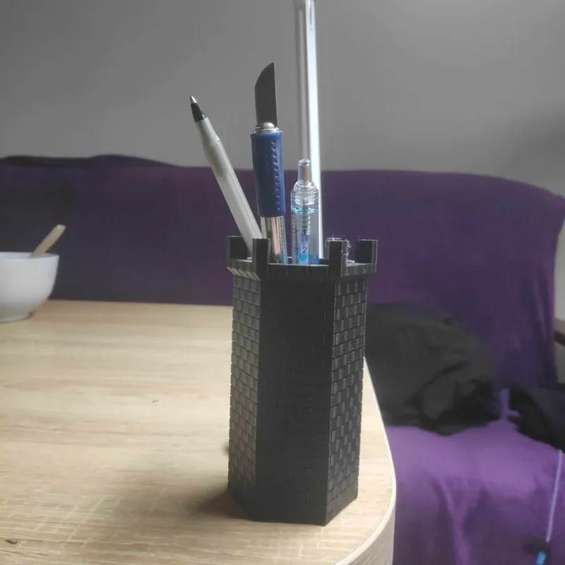 Castle Tower pen holder