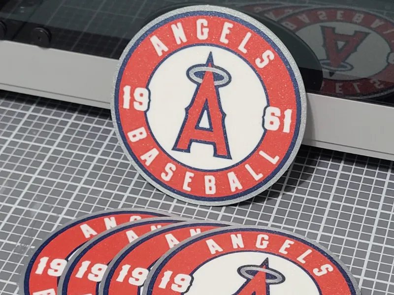 Anaheim Angels White Coaster