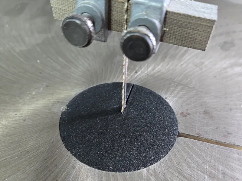 Bandsaw zero clearance insert