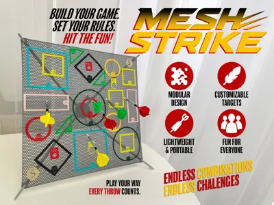 MeshStrike - Modular 3D Printed Backyard Dart Game