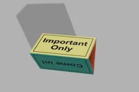 Model sing desk - only important side only