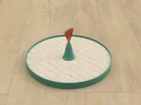 Jardin zen circulaire avec râteau — photo 1