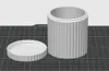 DOUBLE SIZE Travel Container for cotton pads