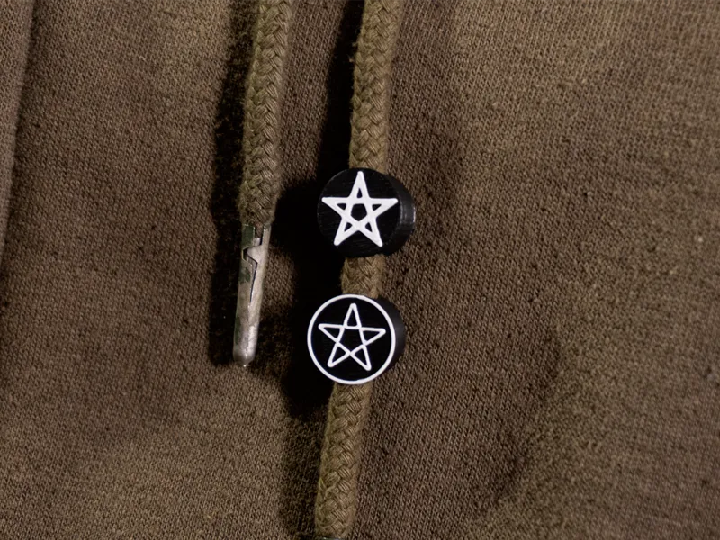 Pentagram Hoodie Drawstring
