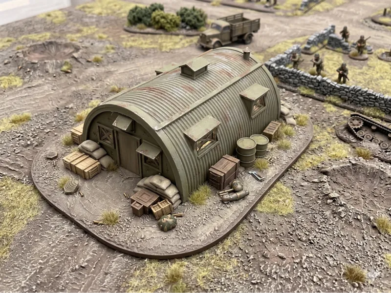 WW2 Building Terrain - Army Quonset Barracks