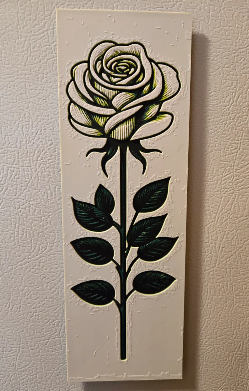 White Rose Book Mark