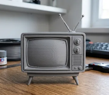 Modelo para impresión 3D: old television — vista de referencia 3