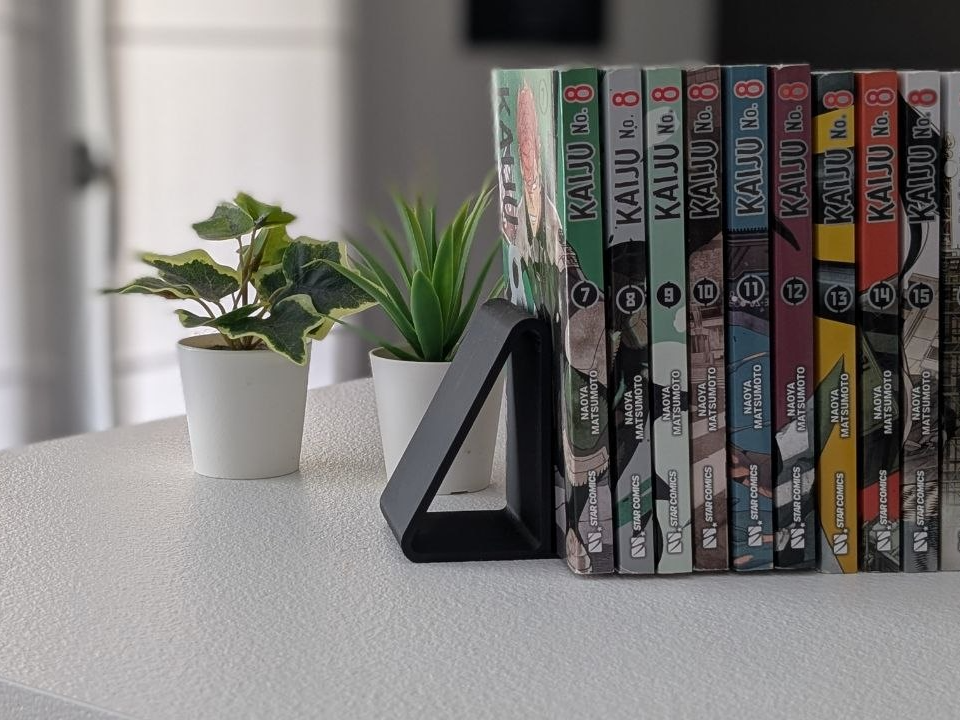 Modern Geometric Minimalist Bookend - Hidden Base