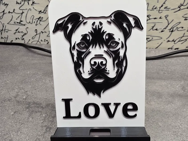 Pitbull Phone Stand